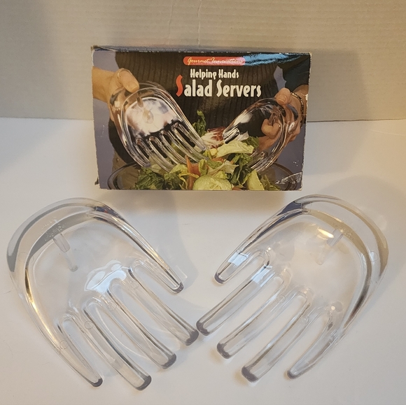 gourmet innovations Other - healing hands Clear Salad Servers